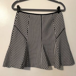 Black and White Banana Republic Skirt